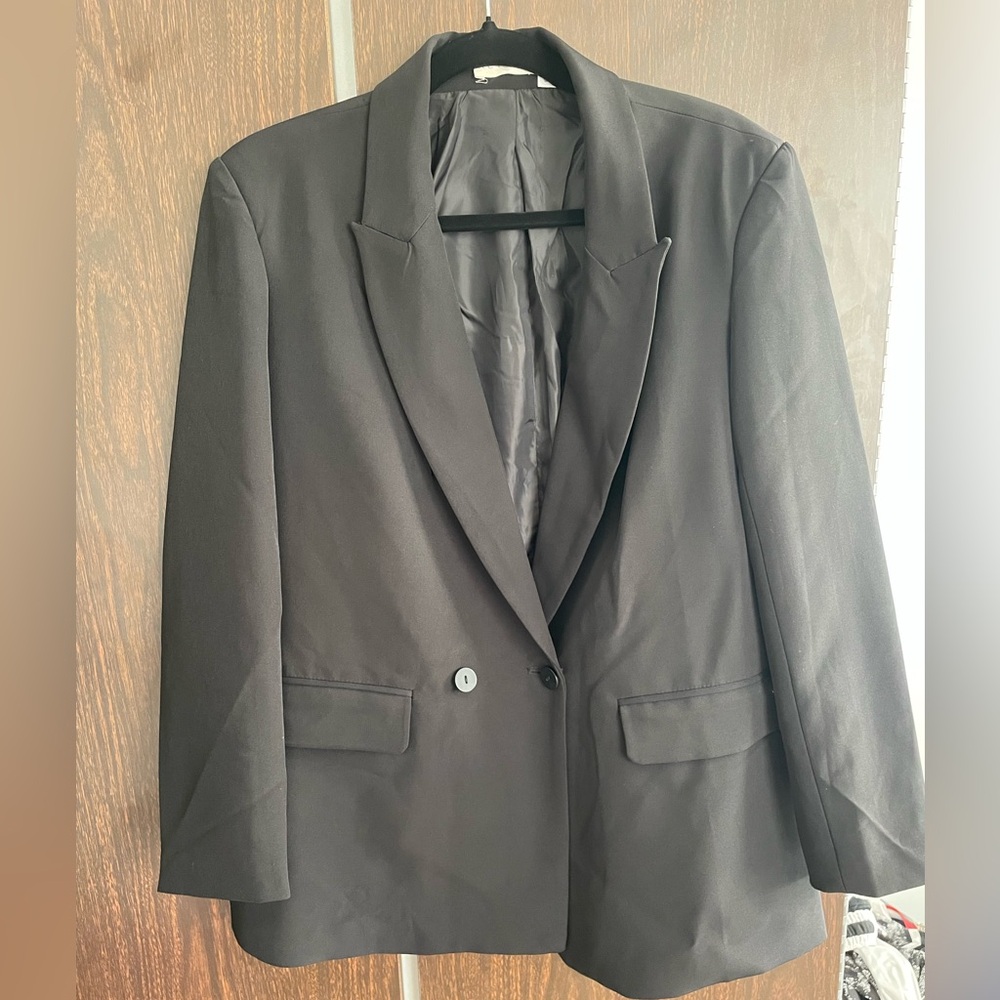 Retrod Oversized Classic Black Blazer